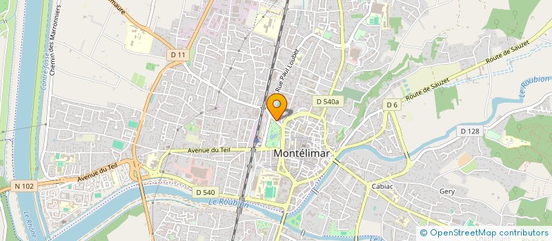 localisation de l'entreprise SARL 3AX ARCHITECTEURS à MONTELIMAR