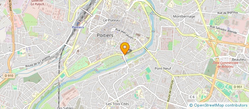 localisation de l'entreprise SARL 3CG CENTRE-OUEST à POITIERS