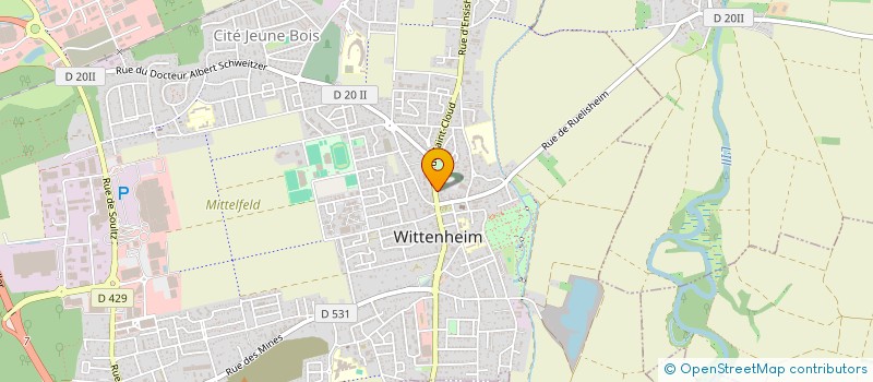localisation de l'entreprise SARL 3J à WITTENHEIM