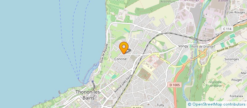 localisation de l'entreprise SARL 3S ENERGIE. à THONON-LES-BAINS