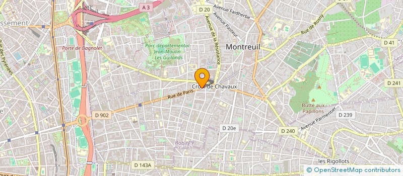 localisation de l'entreprise SARL 4 H à MONTREUIL