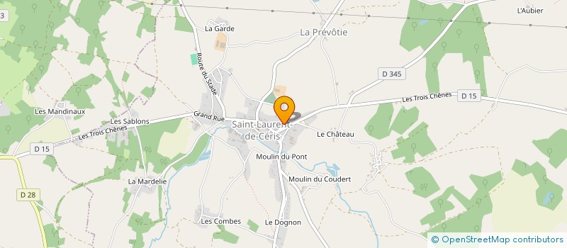 localisation de l'entreprise SARL 47 RUE DU PAIN à SAINT-LAURENT-DE-CERIS