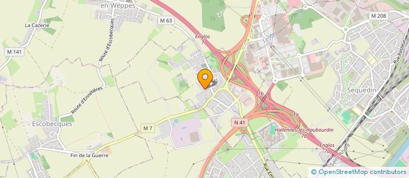 localisation de l'entreprise SARL 4H à ENNETIERES-EN-WEPPES