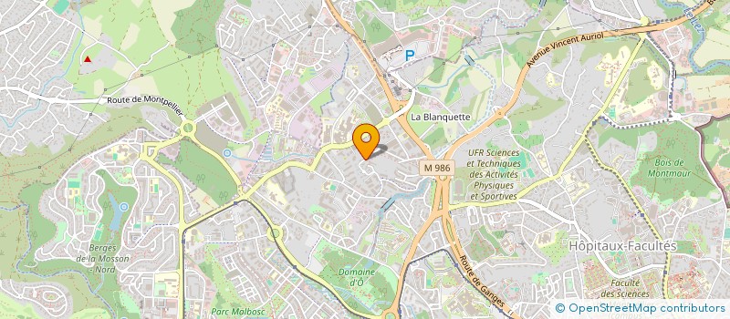 localisation de l'entreprise SARL 5 B à MONTPELLIER
