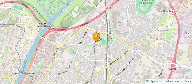 localisation de l'entreprise SARL 504 BRH  ANGERS