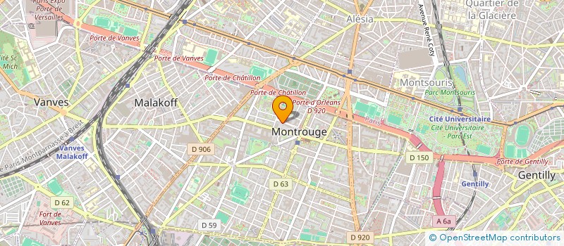 localisation de l'entreprise SARL 50GP  MONTROUGE