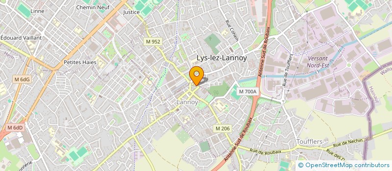 localisation de l'entreprise SARL 5247 à LYS-LEZ-LANNOY