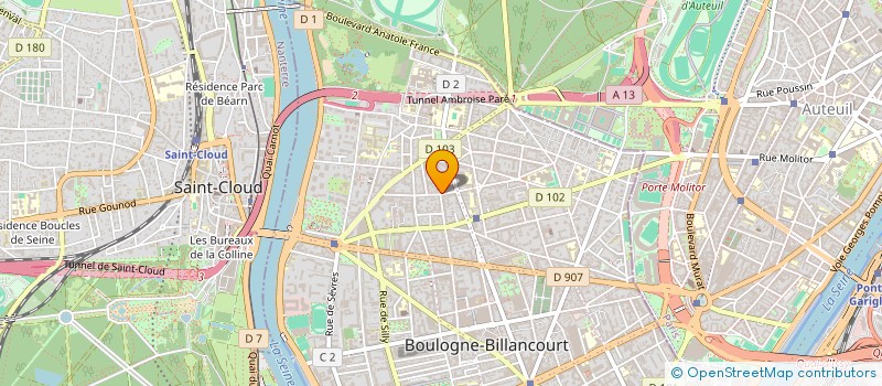 localisation de l'entreprise SARL 66 DINER à BOULOGNE-BILLANCOURT