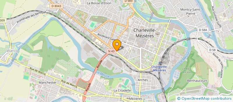 localisation de l'entreprise SARL  86 STREET DINER  CHARLEVILLE-MEZIERES