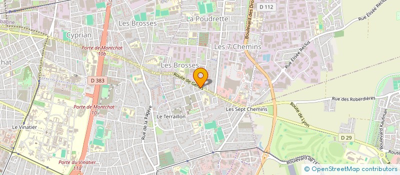localisation de l'entreprise SARL A.2.M. à BRON