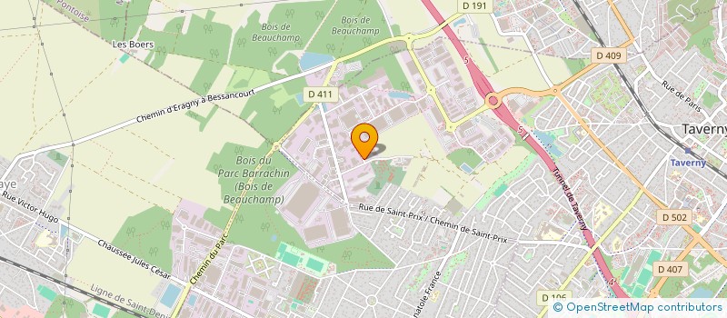 localisation de l'entreprise SARL A 3 D METALLERIE à TAVERNY