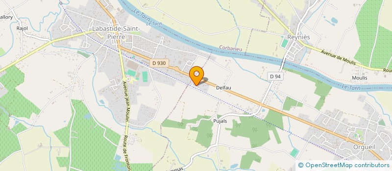 localisation de l'entreprise SARL A 3 F CONSTRUCTIONS  ORGUEIL