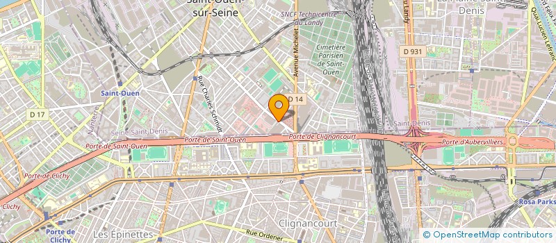 localisation de l'entreprise SARL A' à SAINT-OUEN-SUR-SEINE