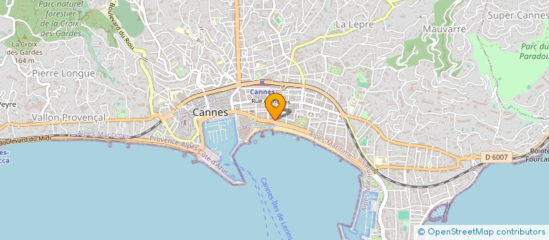 localisation de l'entreprise SARL A.A.F à CANNES