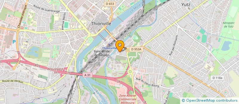 localisation de l'entreprise SARL A.A. FINANCES  THIONVILLE