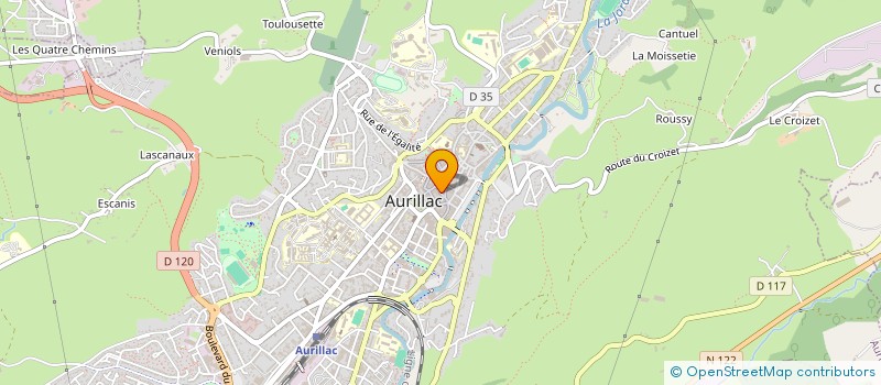 localisation de l'entreprise SARL A.B.A à AURILLAC