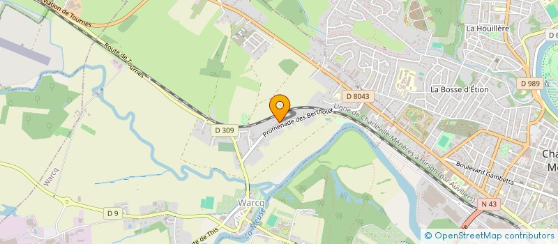 localisation de l'entreprise SARL A.B.S.08  WARCQ