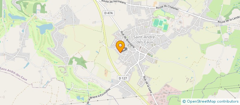 localisation de l'entreprise SARL A.BEAUDENON & L.BERGERE à SAINT-ANDRE-DES-EAUX