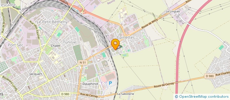 localisation de l'entreprise SARL A.C  REIMS