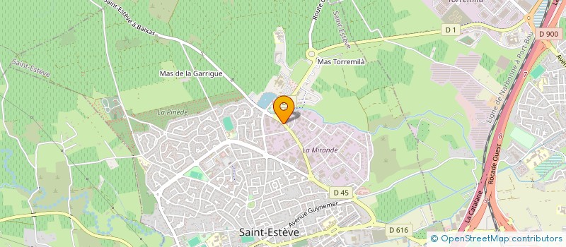 localisation de l'entreprise SARL A.C.A.  SAINT-ESTEVE