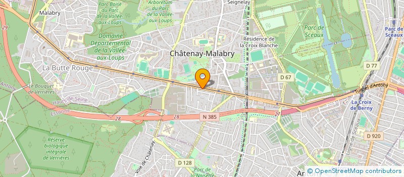 localisation de l'entreprise SARL A.C.B  CHATENAY-MALABRY