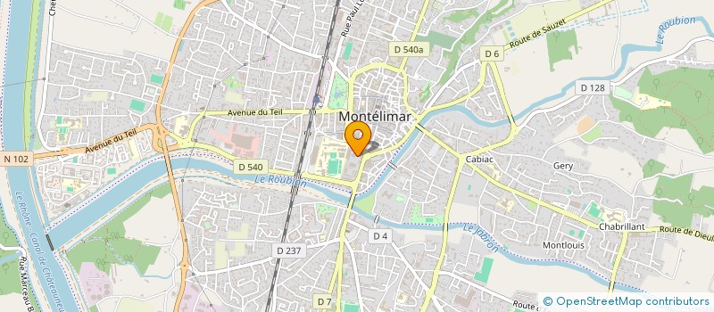 localisation de l'entreprise SARL A C C F à MONTELIMAR