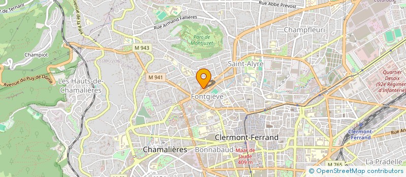 localisation de l'entreprise SARL A.C.E 63  CLERMONT-FERRAND