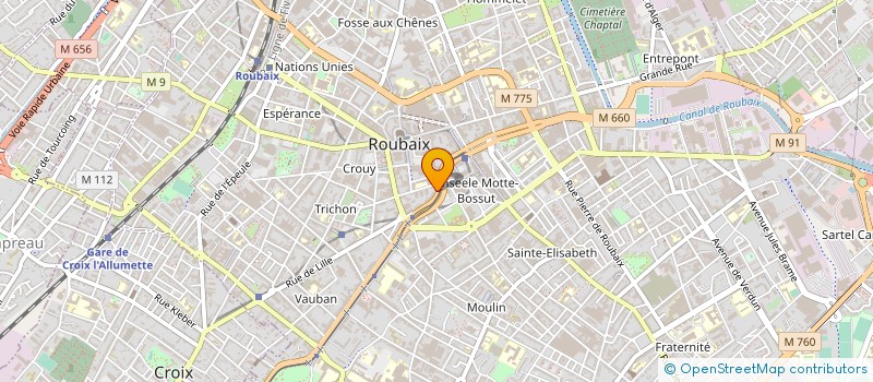 localisation de l'entreprise SARL A.C.I. à ROUBAIX