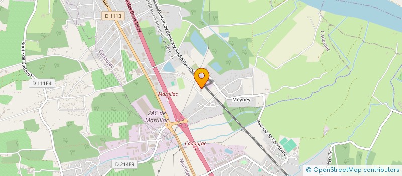 localisation de l'entreprise SARL A.C LE BOUSCAT  CADAUJAC