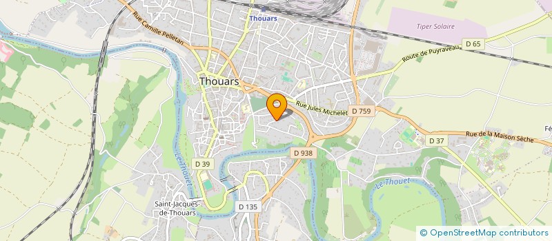 localisation de l'entreprise SARL A C M S THOUARS  THOUARS