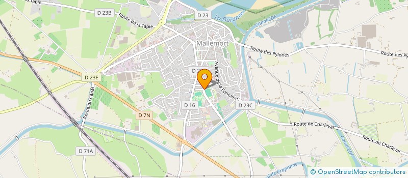 localisation de l'entreprise SARL A.C.T ASSURANCES  MALLEMORT