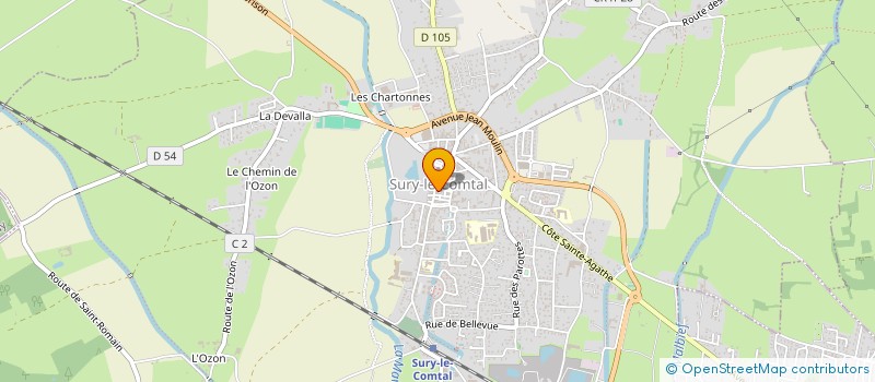 localisation de l'entreprise SARL A C T D à SURY-LE-COMTAL