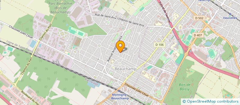 localisation de l'entreprise SARL A.D.C.  BEAUCHAMP