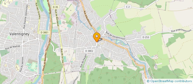 localisation de l'entreprise SARL A.D. CONSTRUCTIONS  SELONCOURT