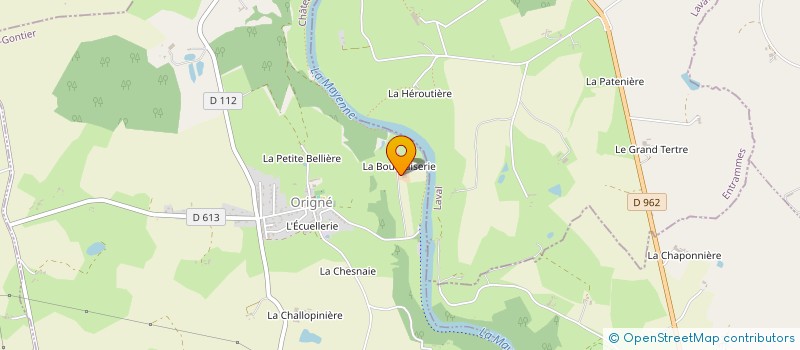 localisation de l'entreprise SARL A.D.G. à ORIGNE