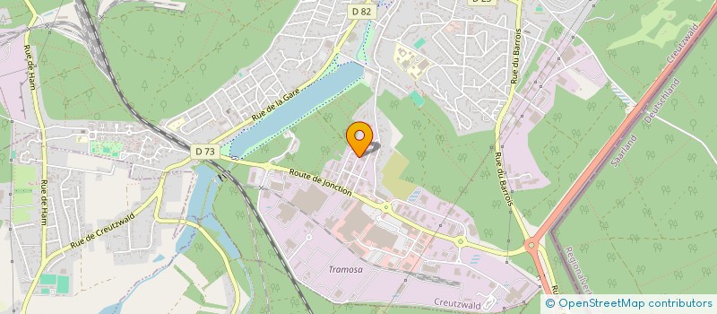 localisation de l'entreprise SARL A D U  CREUTZWALD