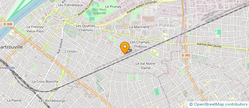 localisation de l'entreprise SARL A.D.U.  SARTROUVILLE