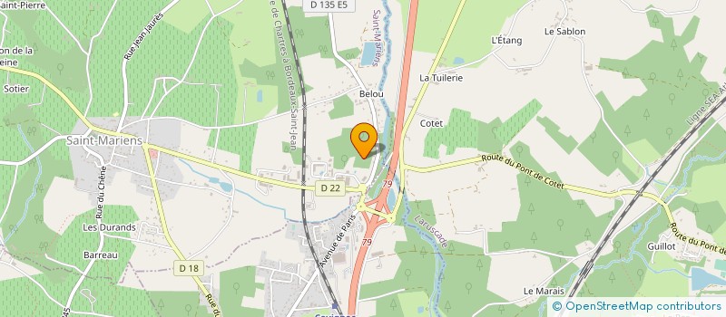 localisation de l'entreprise SARL A E à SAINT-MARIENS