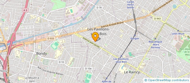 localisation de l'entreprise SARL A E B à LES PAVILLONS-SOUS-BOIS