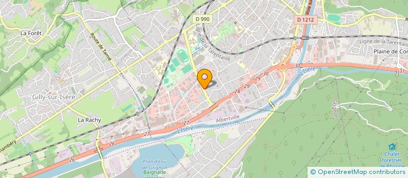 localisation de l'entreprise SARL A.E.R.A. ALBERTVILLE  ALBERTVILLE