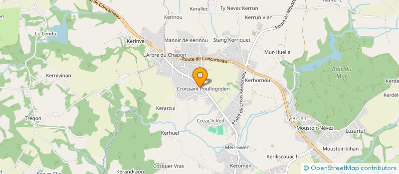 localisation de l'entreprise SARL A.ET M. GLEHEN  SAINT-EVARZEC