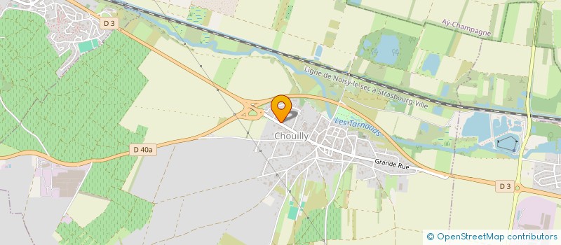 localisation de l'entreprise SARL  A ET V GENET  CHOUILLY