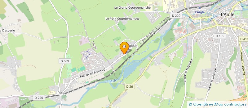 localisation de l'entreprise SARL A.F. à L AIGLE