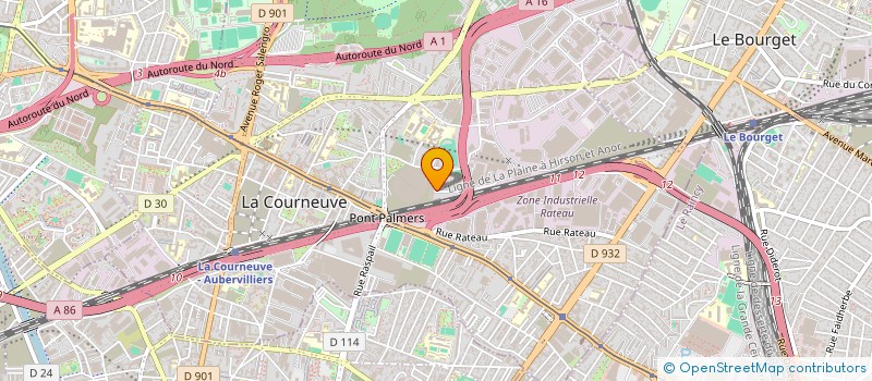 localisation de l'entreprise SARL A.F.H à LA COURNEUVE