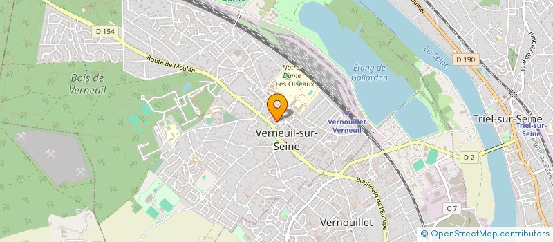 localisation de l'entreprise SARL A FLEUR DE POT  VERNEUIL-SUR-SEINE