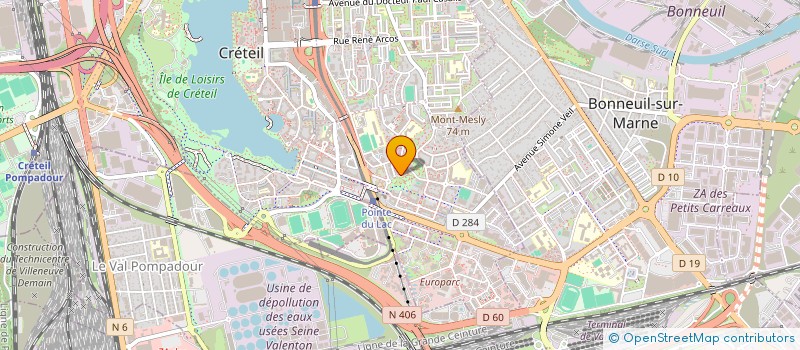 localisation de l'entreprise SARL A G V S P  CRETEIL