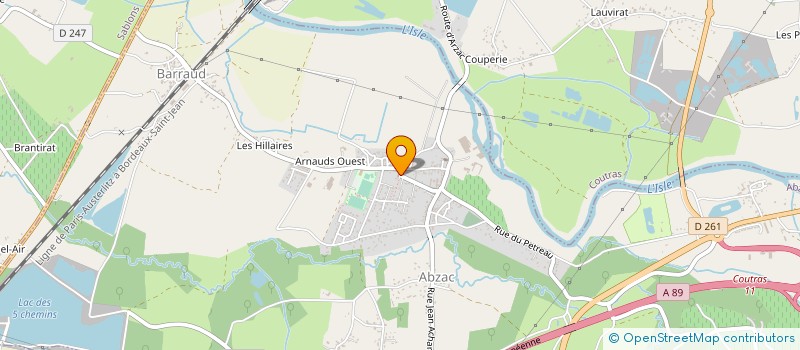 localisation de l'entreprise SARL A. J. C. à ABZAC