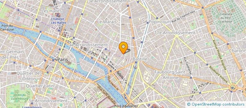localisation de l'entreprise SARL A J M à PARIS