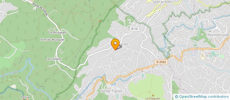 localisation de l'entreprise SARL A.J-M GINOLA à LE TIGNET