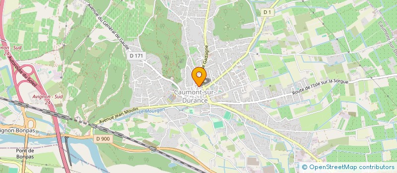 localisation de l'entreprise SARL A.J.S  CAUMONT-SUR-DURANCE